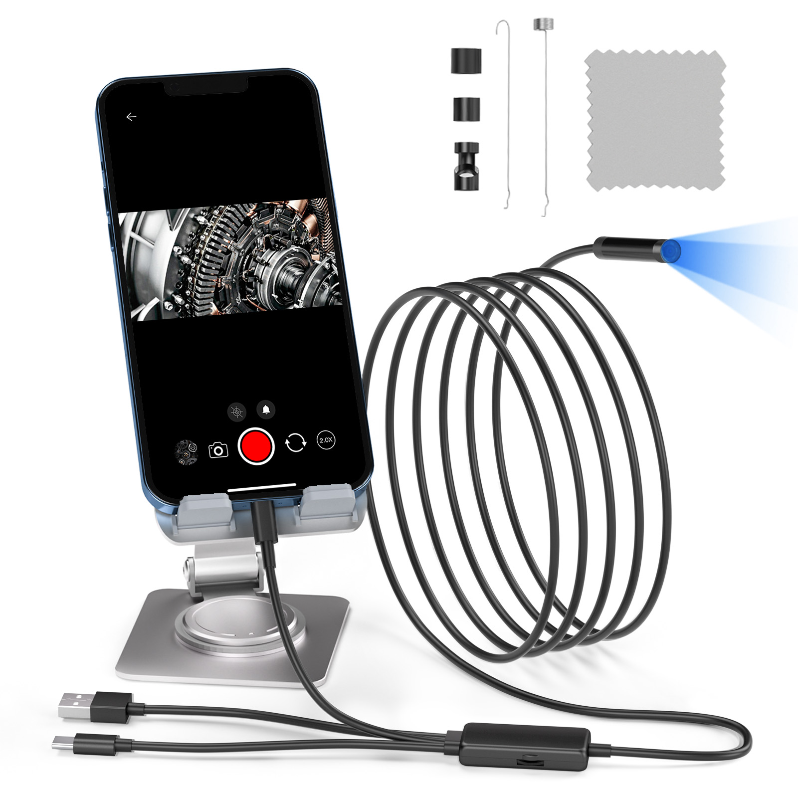 New Arrival 3 in 1 1080P Indus - Endoscope Inspection Camera ulasan dan harga